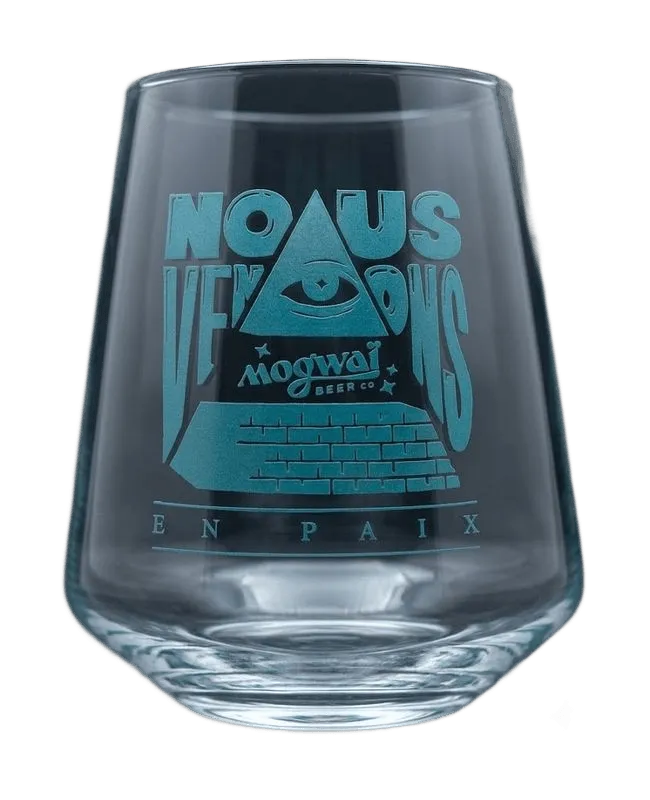 Verre "Nous Venons en Paix"