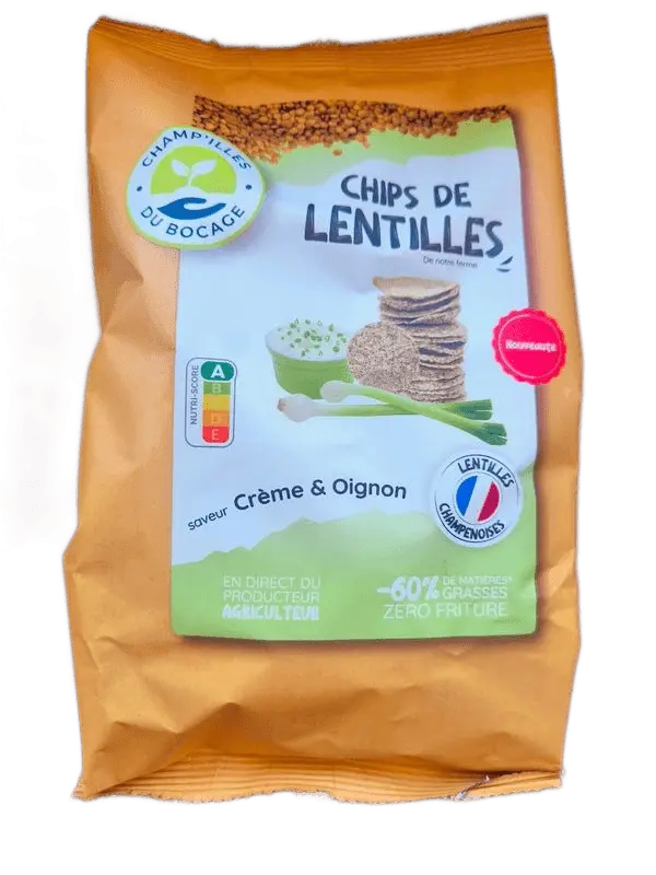Chips de lentilles Crème & Oignon